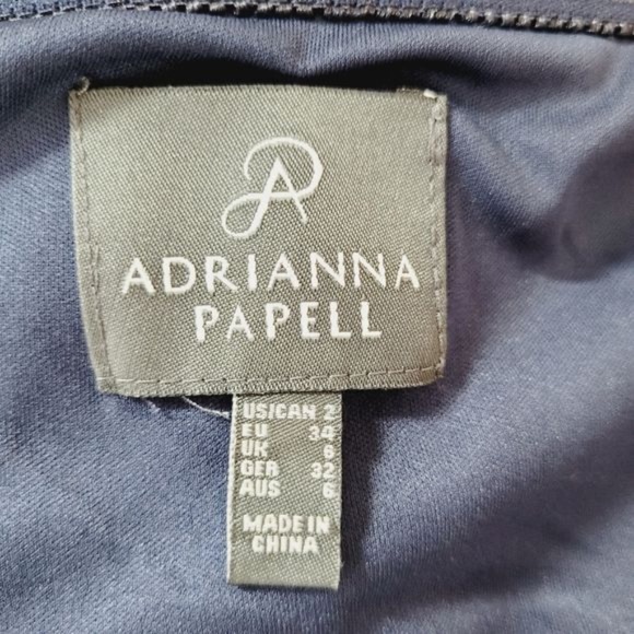 Adrianna Papell event dress size 2 one shoulder - Picture 3 of 6